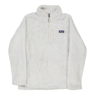 Age 11-12 Patagonia Fleece - Large White Polyester