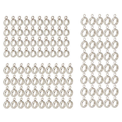 110Pcs 3 Style 304 Stainless Steel Tube Bails