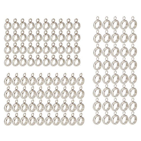 110Pcs 3 Style 304 Stainless Steel Tube Bails