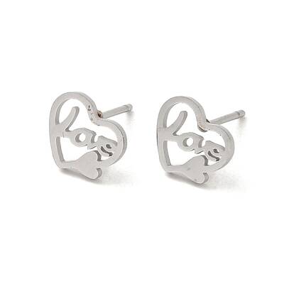 Non-Tarnish 304 Stainless Steel Stud Earrings