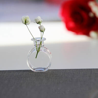Transparent Miniature Glass Vase Bottles