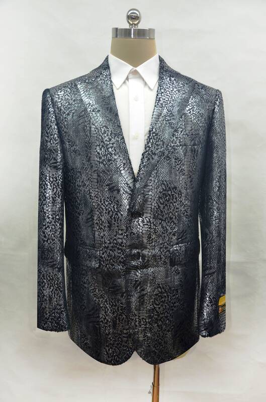 Mens Alligator Leather Jacket - Gator Jacket - Black Peak