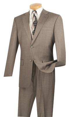 Vinci Men's 2-Piece Basket Weave Executive Suit