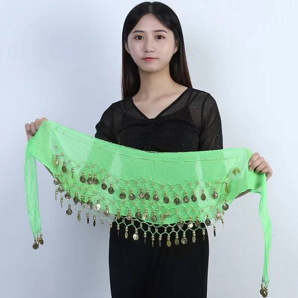 72 Coin Sequins Gauze Belly Dance Waist Belt