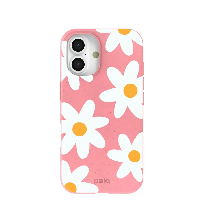 Bubblegum Pink Daisy iPhone 16 Case