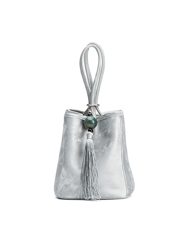 Smting Small Bucket Bag with Top Handle
