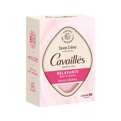 Saponetta Pro-Rigenerante alla Mandorla Roge Cavailles, Nutriente e Riparatrice, 100 g