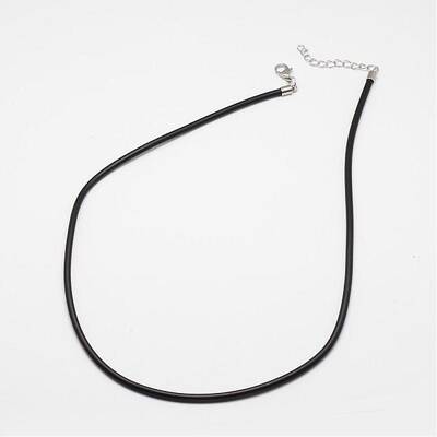 Round Leather Cord Necklaces Making