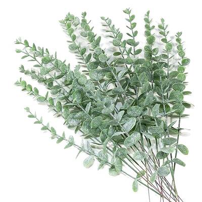 Plastic Artificial Eucalyptus Leaves