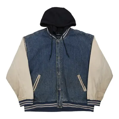 Route 66 Varsity Jacket - 2XL Blue Cotton