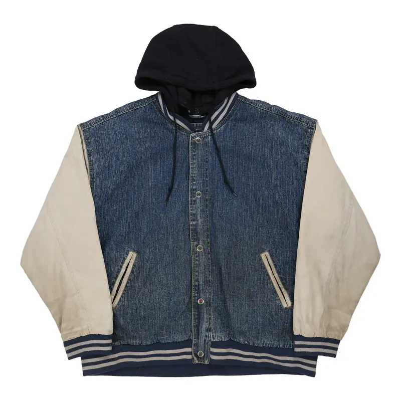 Route 66 Varsity Jacket - 2XL Blue Cotton