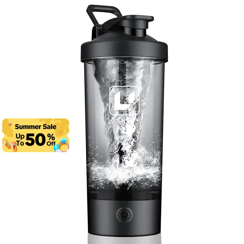Tiktok Shop Premium Electric Protein Shaker Bottle, 22oz Blender for Mixing Protein, BPA Free with Waterproof Design in Sleek...