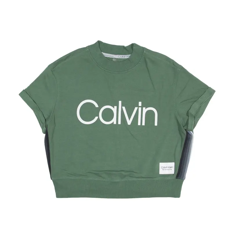 CALVIN KLEIN Performance Sweatshirt Green Womens S