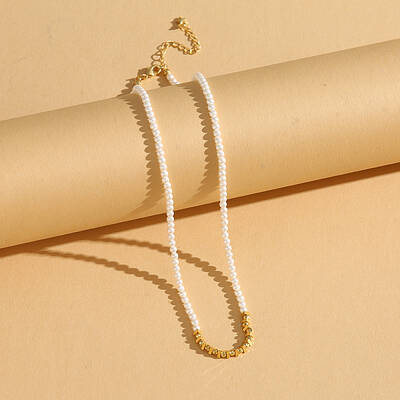 Glass Pearl Pendant Simple Luxury Necklaces for Women