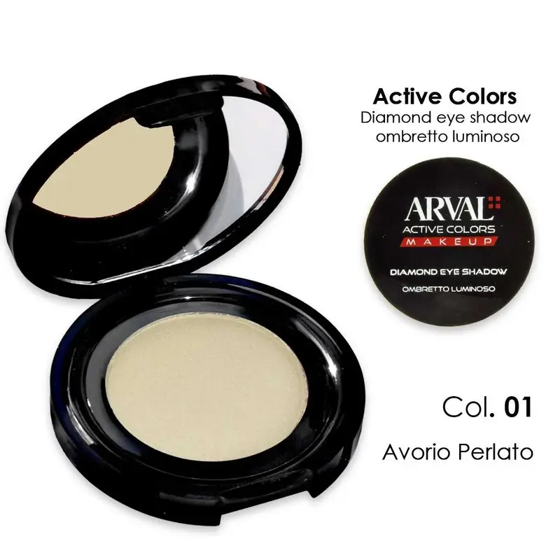 ARVAL Diamond eyeshadow n. 01 - pearly ivory luminous eyeshadow