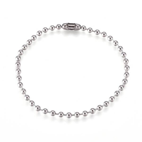 Tarnish Resistant 304 Stainless Steel Ball Chain Bracelets