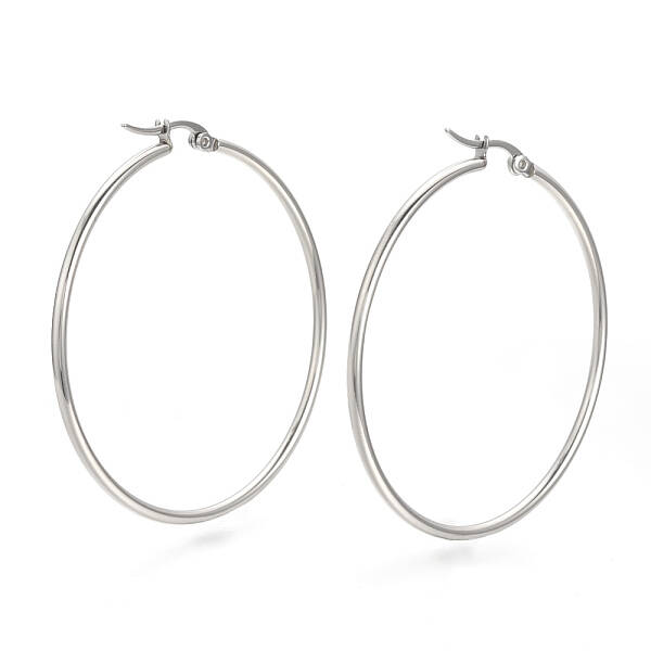 Tarnish Resistant 201 Stainless Steel Hoop Earrings