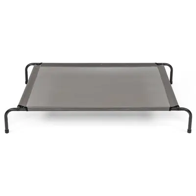 Basics Breathable Cooling Elevated Dog Bed with Durable Metal Frame 50D x 31W x 8H dog sofa Outdoor Pet Supplies
