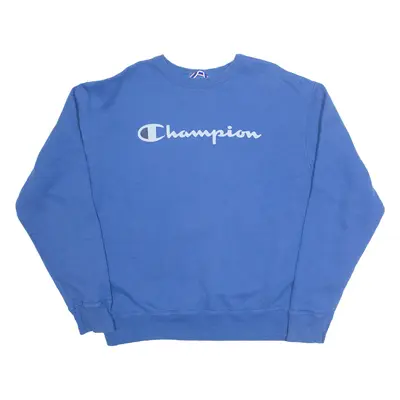 CHAMPION Mens Sweatshirt Blue L
