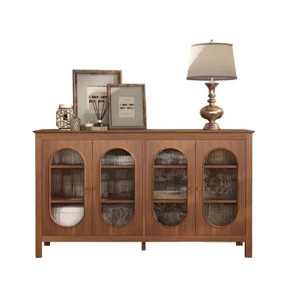 Giratree Sideboard Cabinet, Buffet Storage Cabinet with Acrylic Doors, Coffee Bar Cabinet for Living Room, Bedroom, Dining Ro...