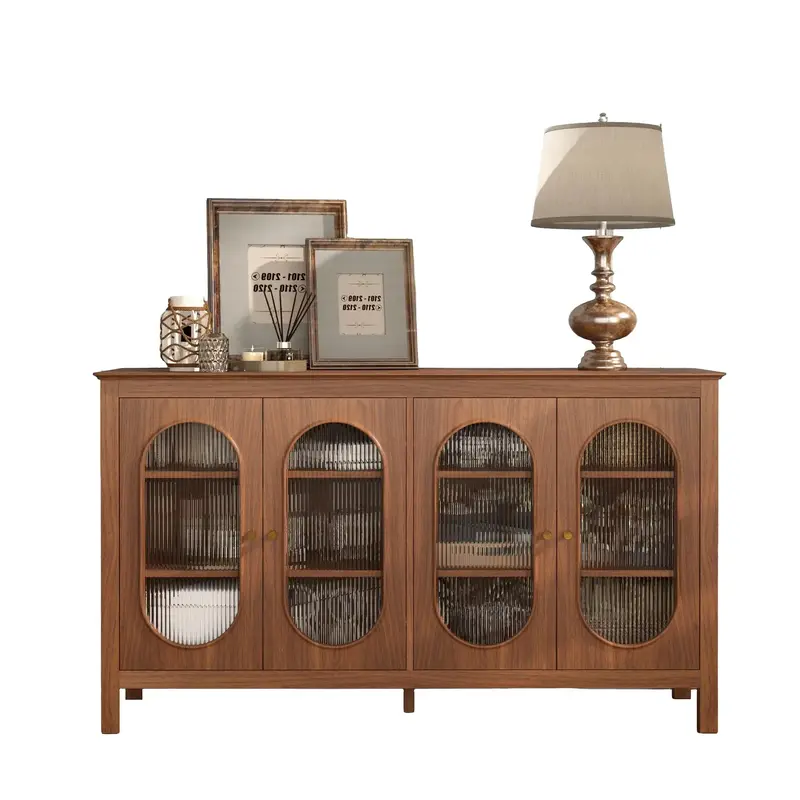 Giratree Sideboard Cabinet, Buffet Storage Cabinet with Acrylic Doors, Coffee Bar Cabinet for Living Room, Bedroom, Dining Ro...