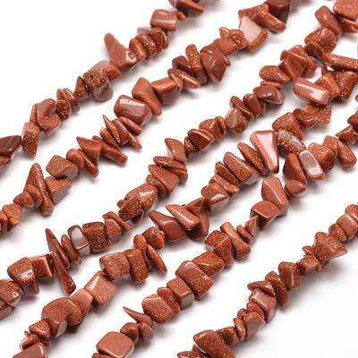 Synthetic Goldstone  Chip Bead Strands
