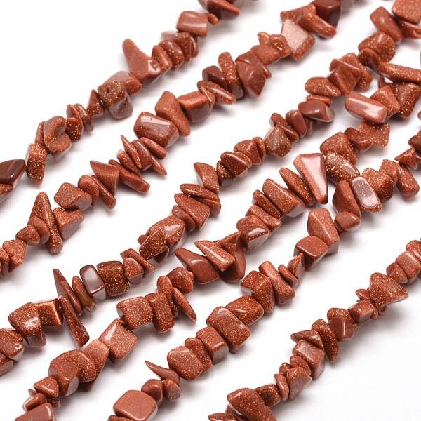Synthetic Goldstone  Chip Bead Strands