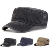 Unisex Vintage Wash Flat Caps Outdoor Sport Sunscreen Leisure Hat Spring Autumn Travel Tourism Beach Vacation