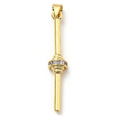 Brass with Cubic Zirconia Pendants