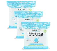 SCRUBZZ Rinse Free 75pc Bath Single Use Shower Sponge Personal Soap