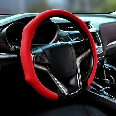 Napa Nappa Leather Steering Wheel Cover New Quick Turn Non-Slip Breathable Ultra-Thin Universal Grip Cover Suitable for Four ...