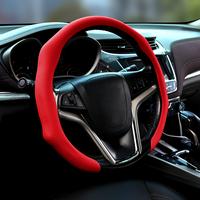 Napa Nappa Leather Steering Wheel Cover New Quick Turn Non-Slip Breathable Ultra-Thin Universal Grip Cover Suitable for Four ...
