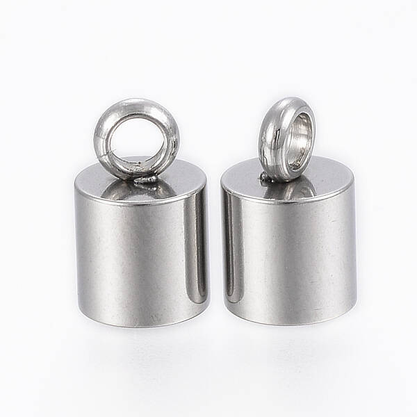 Tarnish Resistant 201 Stainless Steel Cord Ends