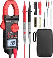 Proster Clamp Meter TRMS 2000Counts Auto-Ranging 600A AC Current 600V AC/DC Voltage NCV Continuity Resistance Diode Test Clam...