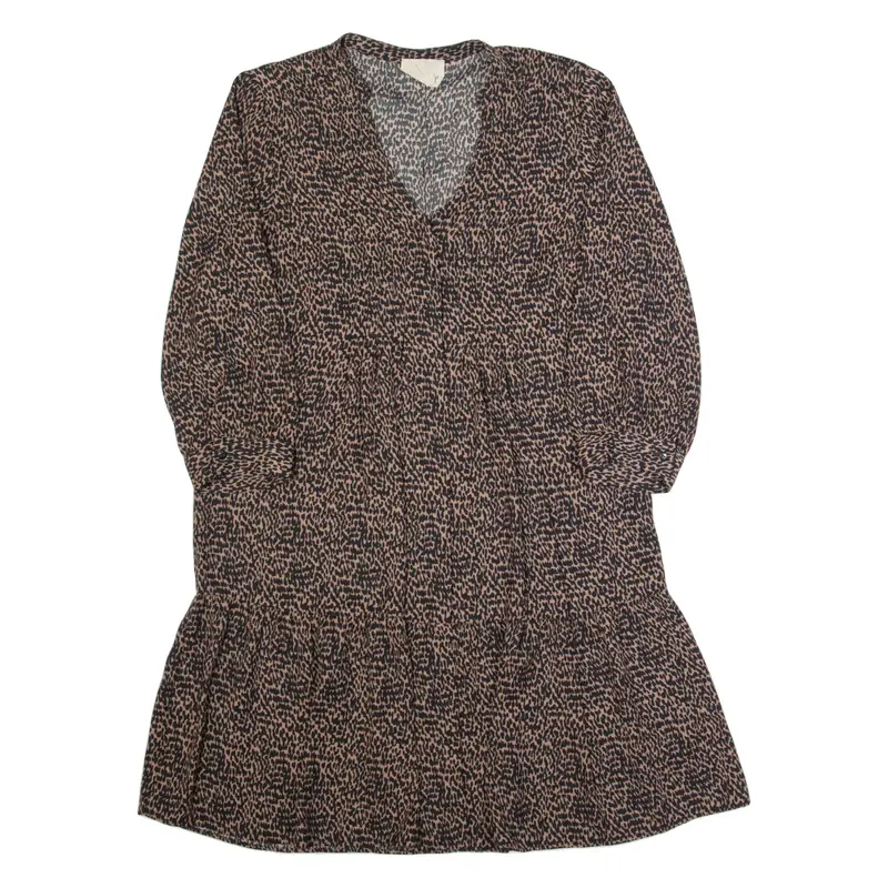 PHASE EIGHT Womens Day Dress Black Spotted Knee Length UK 12