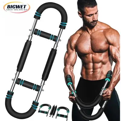 BigWet Adjustable Twister Arm Trainer 60-130LBS Heavy-Duty Spring Resistance for Adjustable Detachable Spring Strength Train...