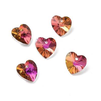 Electroplate Glass Charms