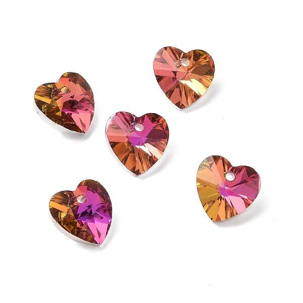 Electroplate Glass Charms