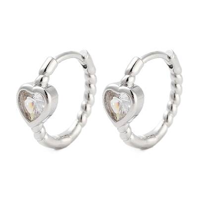 Rack Plating Brass Hoop Earrings