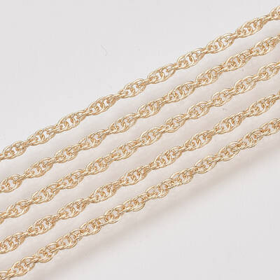Soldered Brass Covered Iron Rope Chains