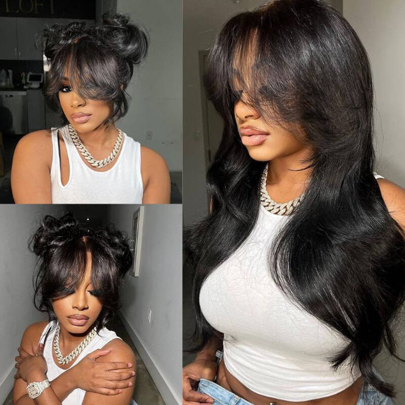 ISEE Wear Go Body Wave Lace Front Wigs Pre Cut HD Lace Glueless Wig Natural Hairline