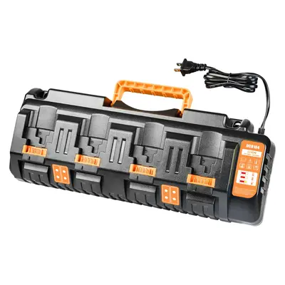 Amityke DCB104 Replacement for Dewalt Battery Charger, Simultaneous Charging for 12V and 20V Max Battery