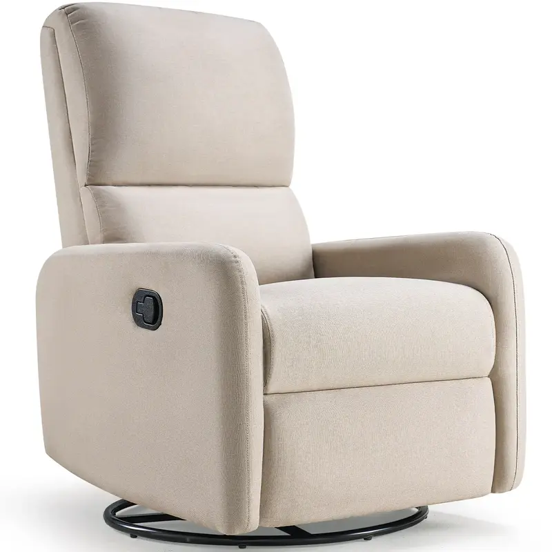 AMERLIFE Recliner Chair Massage Swivel Rocking Chair, Nursery Glider with High Back for Living Room, Comfy Upholstered Modern...