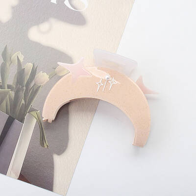 Moon Star Cellulose Acetate Claw Hair Clips