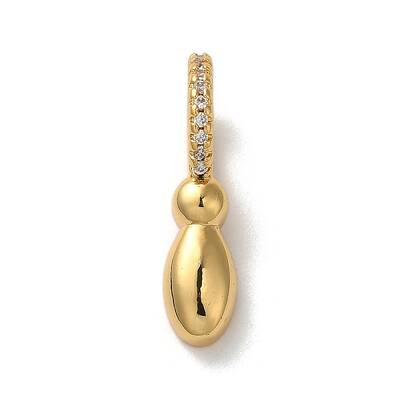 Brass Micro Pave Cubic Zirconia Pendants