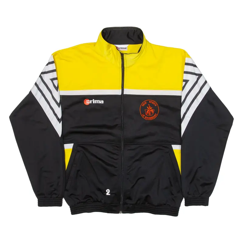 ERIMA Mens Track Jacket Black Colourblock M