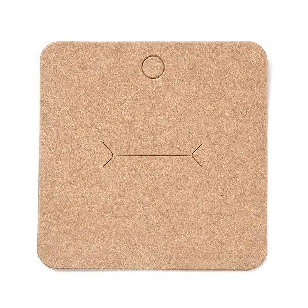 Blank Kraft Paper Finger Rings Display Cards