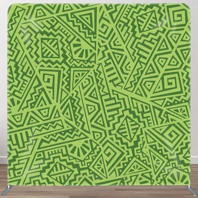 Aperturee Abstract Vector Pattern Green Backdrop For Party - Aperturee