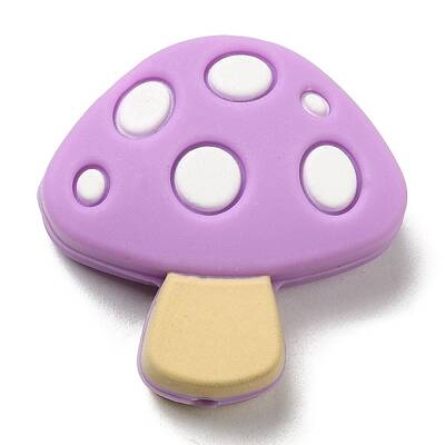 Mushroom Food Grade Eco-Friendly Silicone Focal Beads