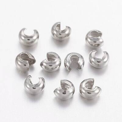 Brass Crimp Beads Covers